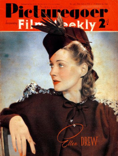 Ellen Drew 1915-2003, amerikanische Schauspielerin, 1940 von Unbekannt