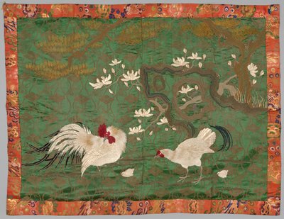 Bestickte Fukusa, späte 1800er bis frühe 1900er Jahre von Unbekannt