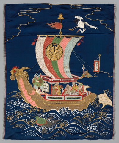 Bestickte Fukusa, späte 1800er bis frühe 1900er Jahre von Unbekannt