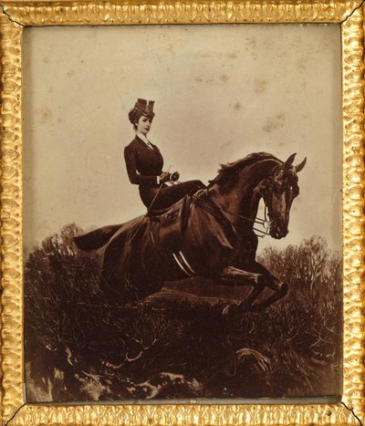 Kaiserin Elisabeth zu Pferd, ca. 1890 von Unbekannt