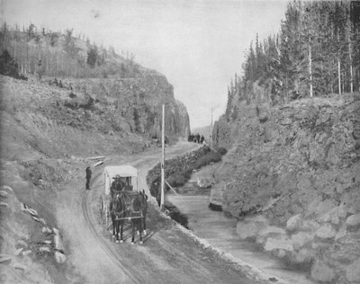 Eingang zum Yellowstone Park von Unbekannt
