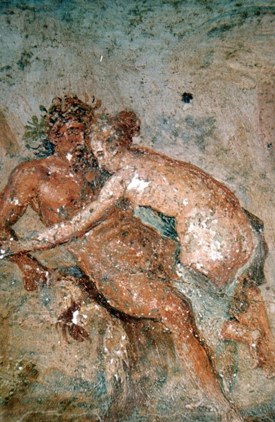 Erotisches Wandgemälde, Pompeji, Italien von Unbekannt