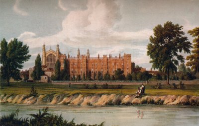 Eton College vom Fluss aus, 1911 von Unbekannt