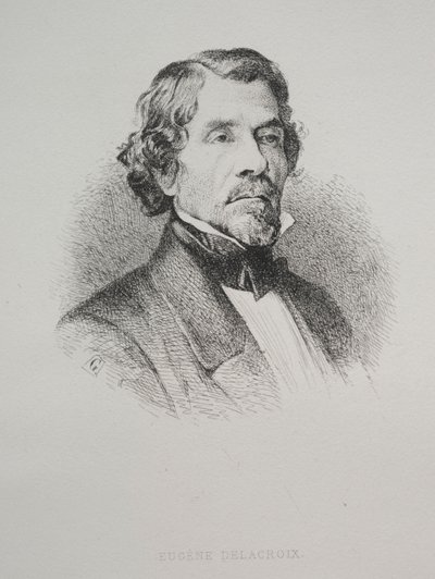 Eugène Delacroix, 1800er Jahre von Unbekannt