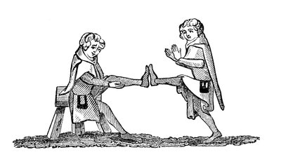 Übungen abgeleitet vom Quintain, 1833 von Unbekannt