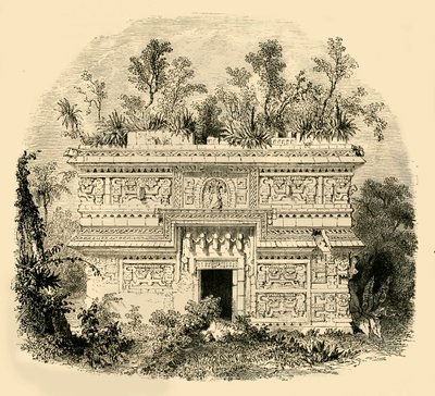 Fassade eines einheimischen Palastes in Yucatan, 1890 von Unbekannt