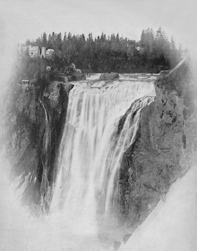 Wasserfälle von Montmorency, Quebec, um 1897 von Unbekannt