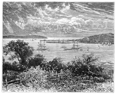 Falmouth Hafen, Cornwall, England, 1900 von Unbekannt