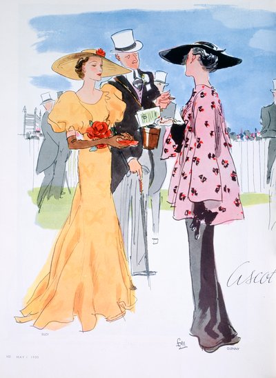 Modeillustration, 1935 von Unbekannt
