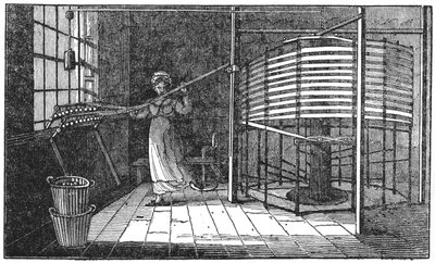 Weibliche Seidenarbeiterin, Spitalfields, London, 1833 von Unbekannt