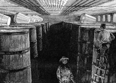 Gärkeller in einer amerikanischen Brauerei, 1885 von Unbekannt