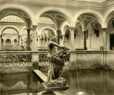 Fischbecken-Skulpturen, Stift Kremsmünster, Oberösterreich, um 1935 von Unbekannt