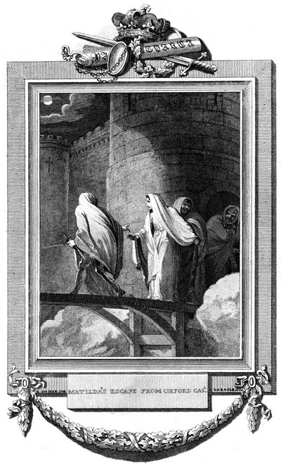 Flucht von Matilda aus Oxford, 1142, 1789 von Unbekannt
