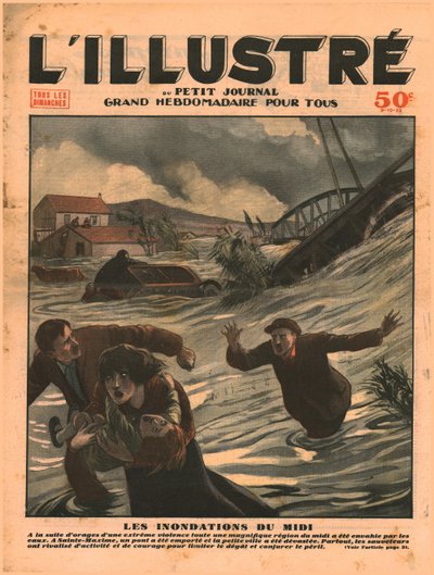 Überschwemmung in Südfrankreich, 1932 von Unbekannt