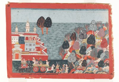 Folio aus einer Bhagavata Purana Serie, ca. 1775-1800 von Unbekannt