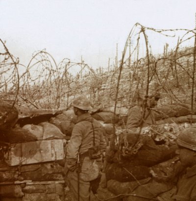 Fosse Froide Graben, Champagne, Nordfrankreich, ca. 1914-1918 von Unbekannt