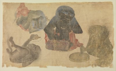 Vier gefangene Dämonen, 1470-1500 von Unbekannt