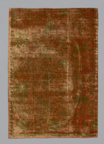 Fragment eines Möbelstoffs, China, Qing-Dynastie 1644-1911, 1775-1850 von Unbekannt