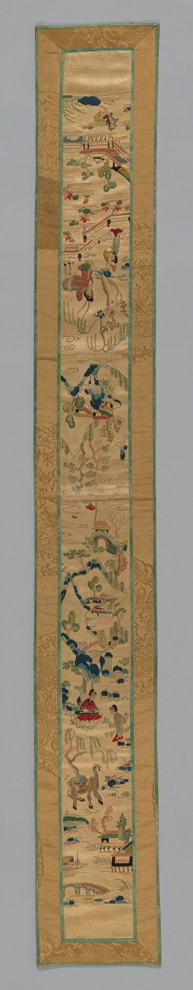 Fragment eines Ärmelbands, China, Qing-Dynastie 1644-1911, 1850-75 von Unbekannt
