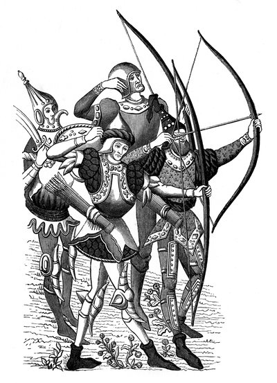 Fränkische Bogenschützen, 15. Jahrhundert, 1870 von Unbekannt