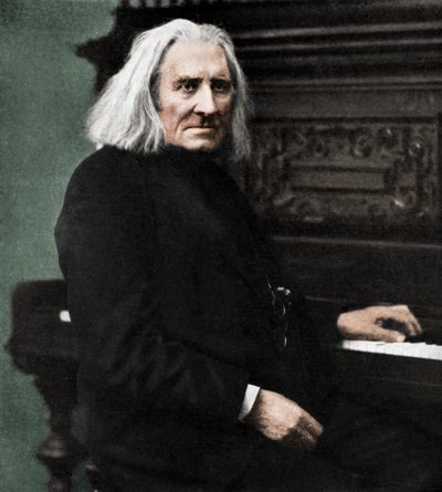 Franz Liszt, ungarischer Pianist und Komponist, 1886-1951 von Unbekannt