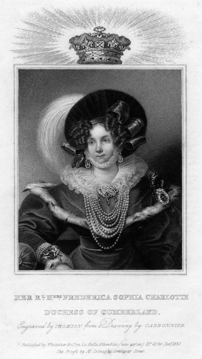 Frederica Sophia Charlotte, Herzogin von Cumberland von Unbekannt