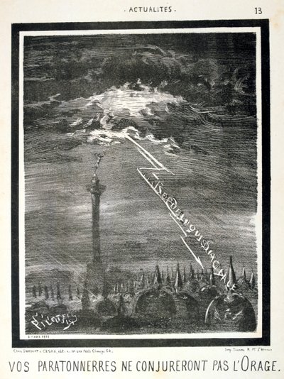 Französische anti-preußische Karikatur, 1871 von Unbekannt