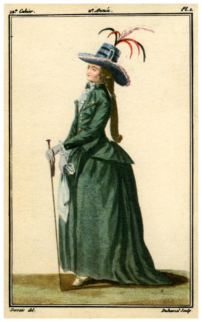Französische Mode aus dem 18. Jahrhundert, 1786-1789 von Unbekannt