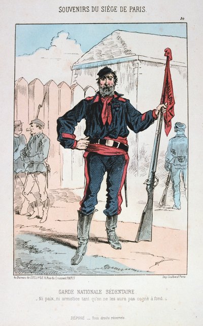 Garde Nationale Sedentaire, Belagerung von Paris, 1870-1871 von Unbekannt