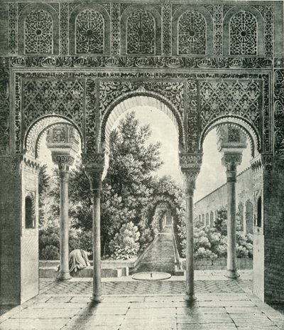 Garten des Generalife, 19. Jahrhundert, 1907 von Unbekannt
