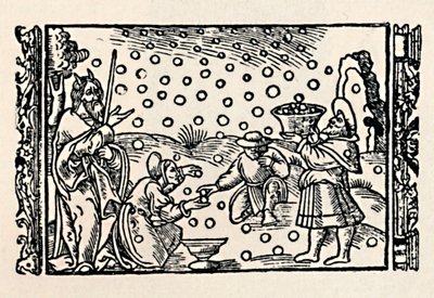 Sammeln von Manna, 1539 von Unbekannt