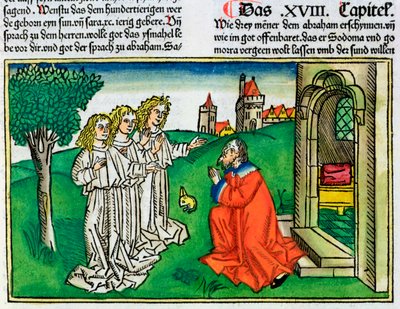 Genesis 18:2: Abraham und die drei Engel von Unbekannt