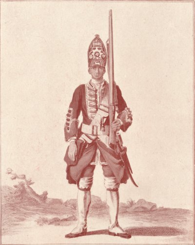 Gentleman, die 7. Royal Fusiliers 1742, 1742 1909 von Unbekannt