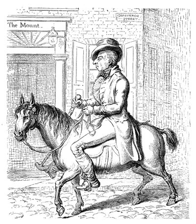Georgey auf einem Steckenpferd, 1796 von Unbekannt