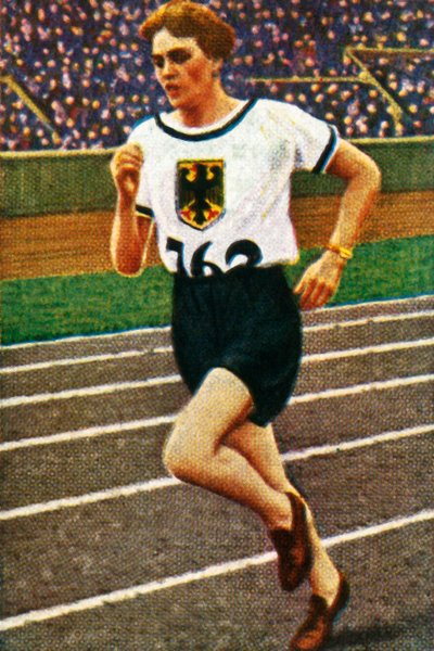 Deutsche Läuferin Lina Radke, 1928 von Unbekannt