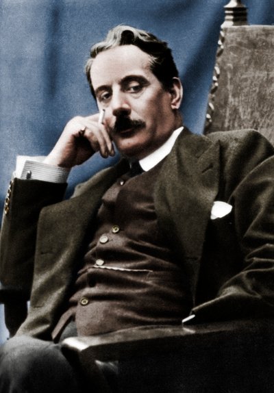 Giacomo Puccini 1858-1924, italienischer Komponist, 1910 von Unbekannt