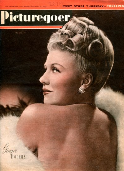 Ginger Rogers, amerikanische Schauspielerin von Unbekannt