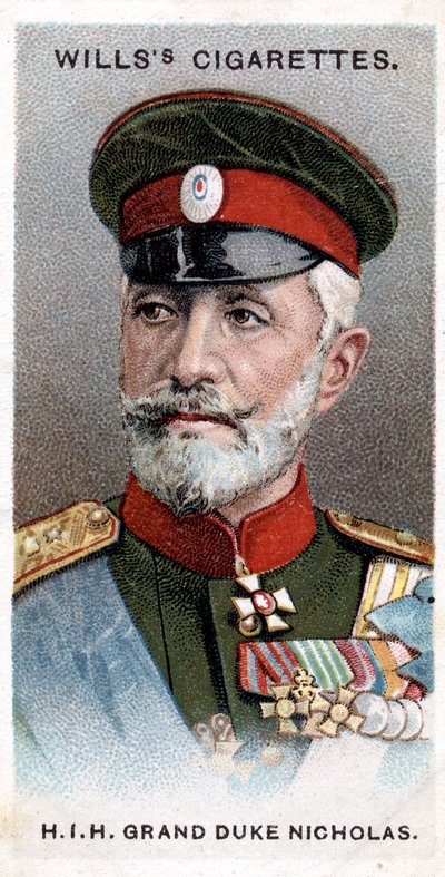 Großherzog Nikolaus von Russland, russischer General, 1917 von Unbekannt