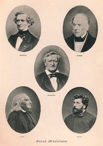 Große Musiker - Platte II., 1895 von Unbekannt