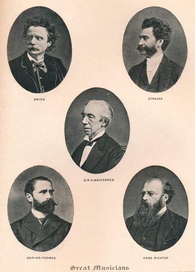 Große Musiker - Platte IX., 1895 von Unbekannt