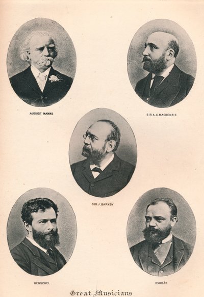 Große Musiker - Platte VIII., 1895 von Unbekannt