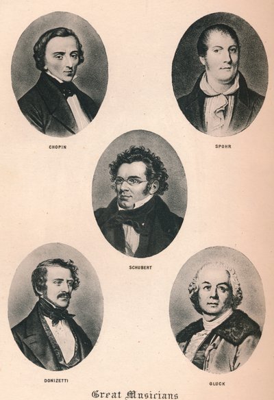 Große Musiker - Platte XIII, 1895 von Unbekannt