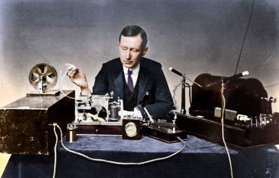 Guglielmo Marconi 1874-1937, italienischer Physiker und Radiopionier von Unbekannt