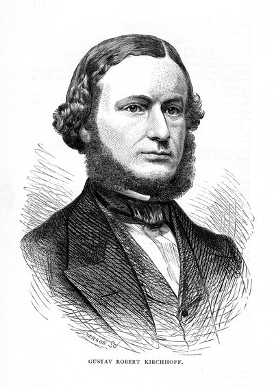 Gustav Robert Kirchhoff, deutscher Physiker, 1873 von Unbekannt