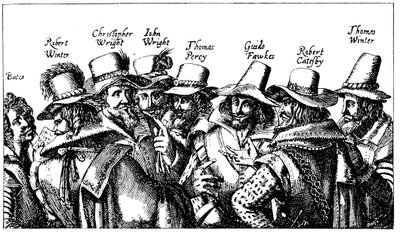 Guy Fawkes und die Schießpulver-Verschwörer, 1605 von Unbekannt