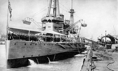 HMAS Australia, Schlachtkreuzer der Indefatigable-Klasse, Juni 1913 von Unbekannt