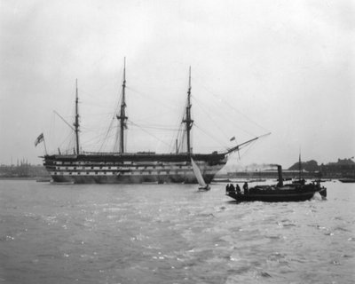 HMS Victory, Isle of Wight, England, 1912 von Unbekannt