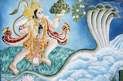 Hanuman, Affengott. Pashupatinah, Kathmandu, Nepal von Unbekannt