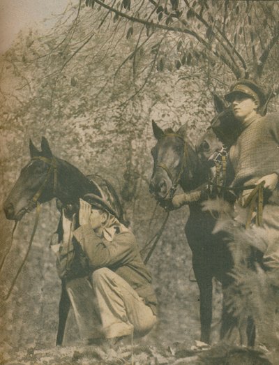 Wieder glücklich mit Reittieren, 1943-44 von Unbekannt