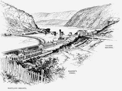 Harpers Ferry, West Virginia, um 1870 von Unbekannt